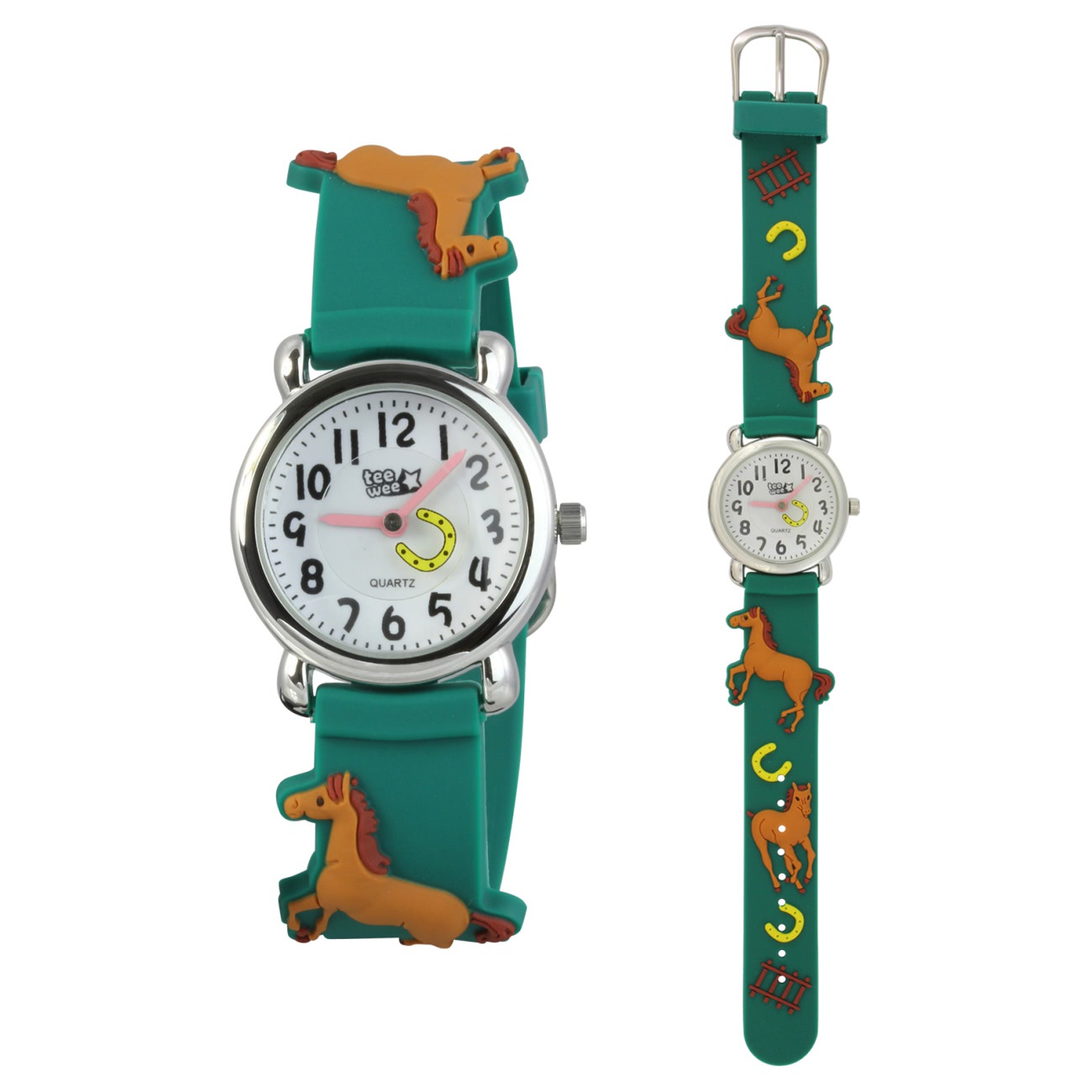 Tee-Wee Enfants Montre 27mm Analogue Fille Motifs Bracelet Coloré Caoutchouc - Bild 15 von 16