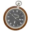 Waidzeit Herren Taschenuhr Edelstahl Walnu dunkelbraun mit Uhrenkette UWATR01