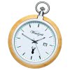 Waidzeit Herren Taschenuhr Edelstahl Holz braun mit Uhrenkette UWATZ01
