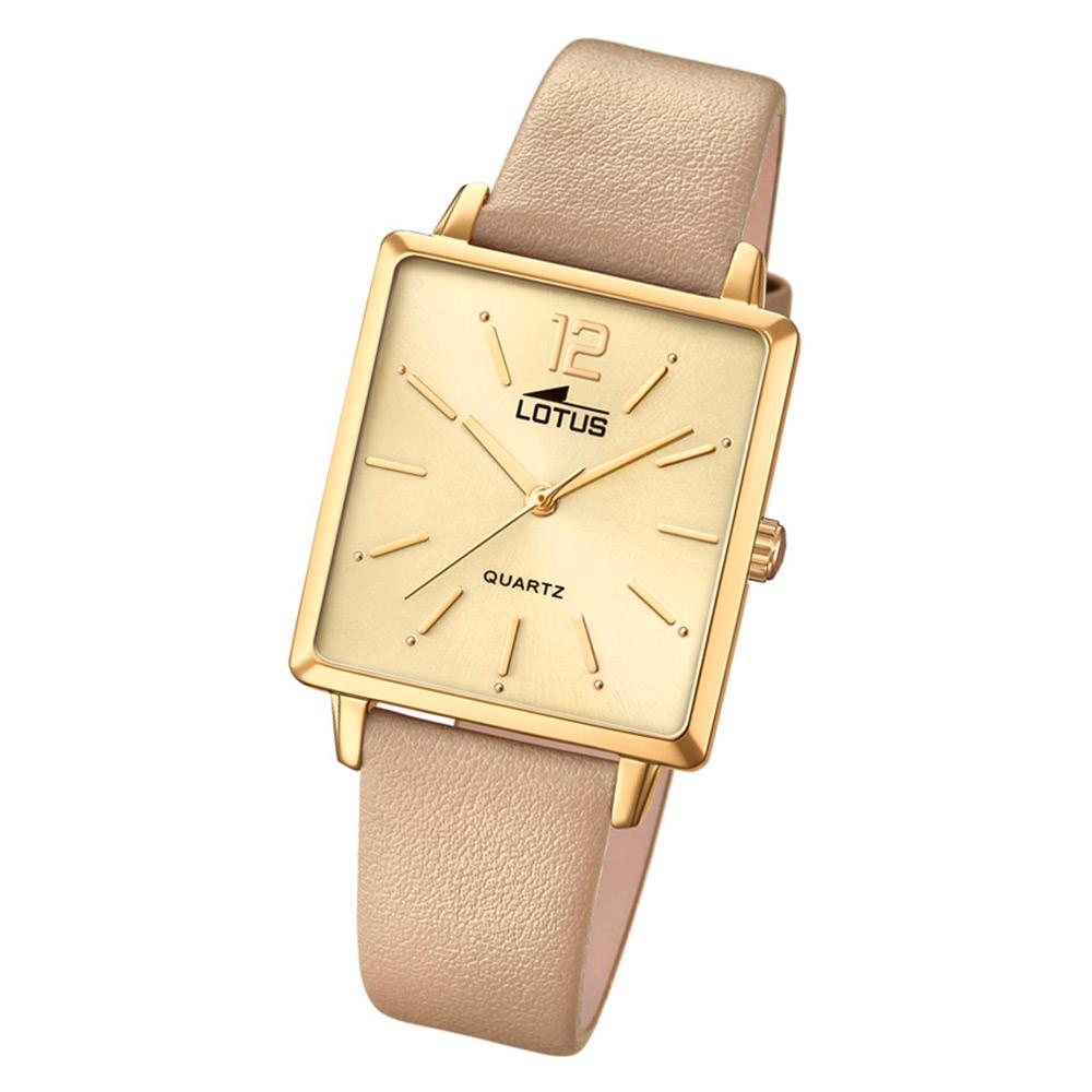 Lotus Leder Damen Uhr 2 Quarz Armbanduhr Beige Fashion Trendy Ul 2 Ebay