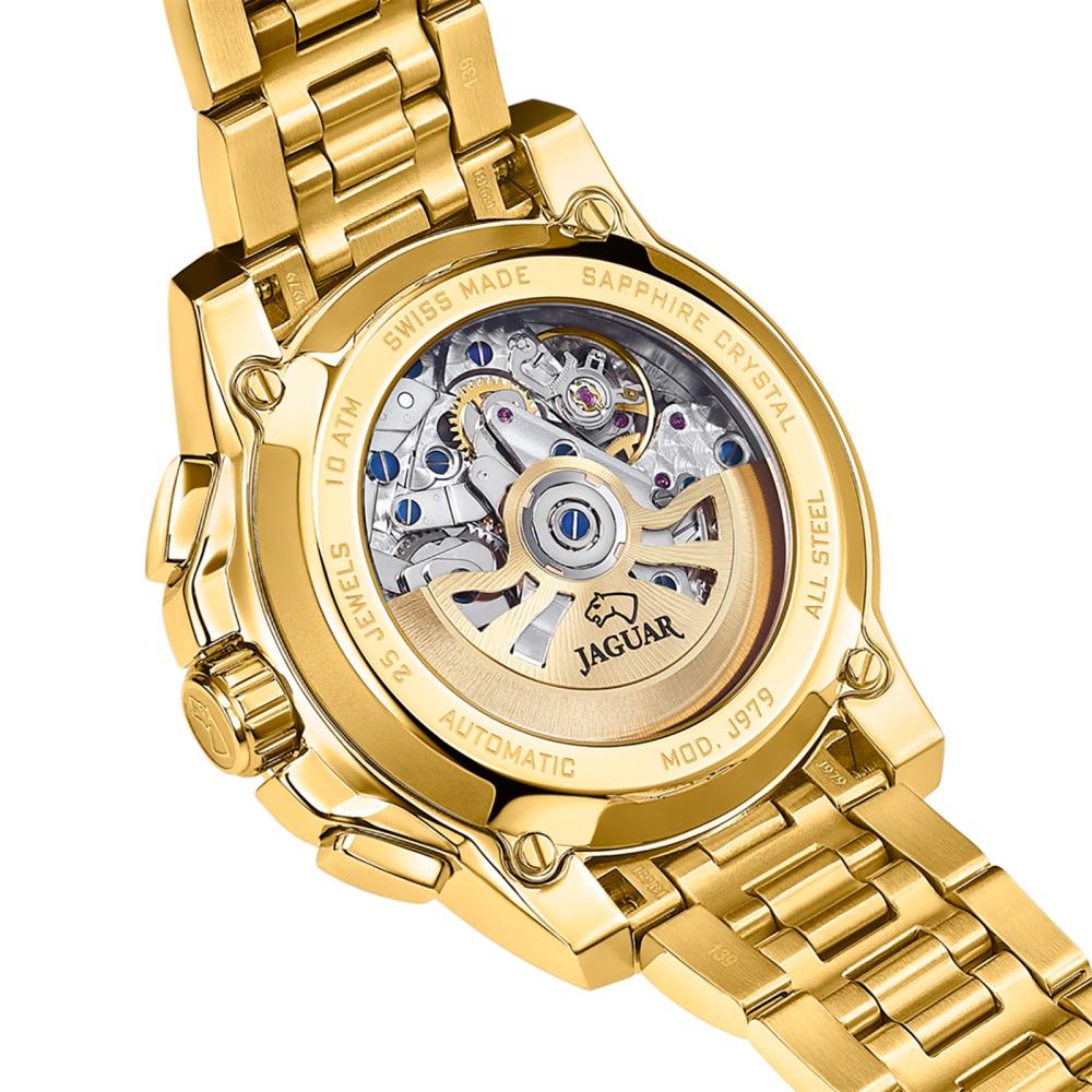 Jaguar Orologio Cronografo Uomo Le Chronographe Elegante Lusso Acciaio Inox oro UJ979/1 Jaguar Orologio Cronografo Uomo Le Chronographe Elegante Lusso Acciaio Inox oro UJ979/1