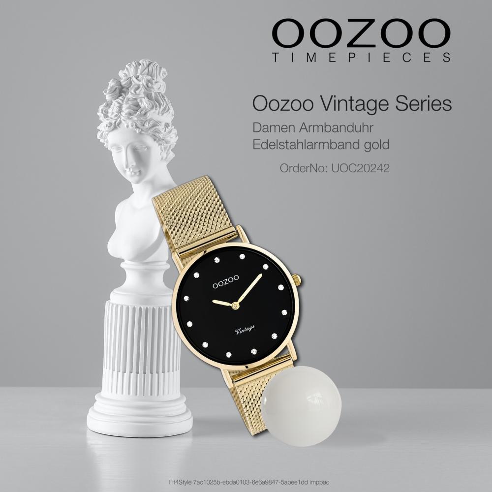 Oozoo Unisex Watch Gold Analog C20242 Vintage Series UOC20242