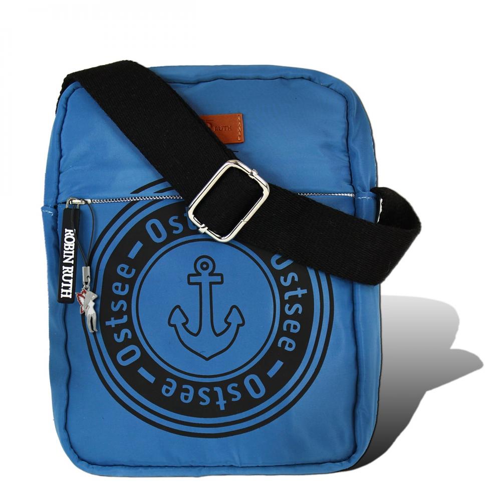 Robin Ruth Shoulder Bag Baltic Sea Anchor Polyester Blue Handbag Men's ...