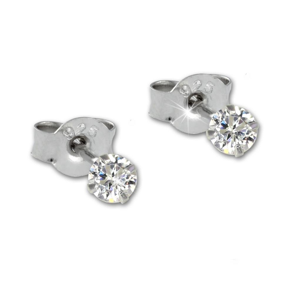 Orecchini A Lobo Fiore Con Zirconi Lilla E Puntoluce Centrale Bianco Placcati Oro Bianco In Argento 925 Orecchini A Lobo Fiore Con Zirconi Lilla E Puntoluce Centrale Bianco Placcati Oro Bianco In Argento 925