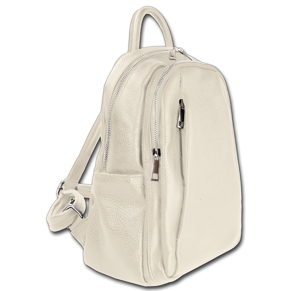 Toscanto Rucksack beige Leder Cityrucksack ORTM101RI