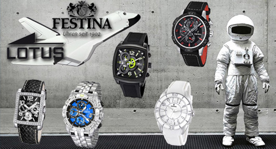 Markenuhren von Lotus und Festina